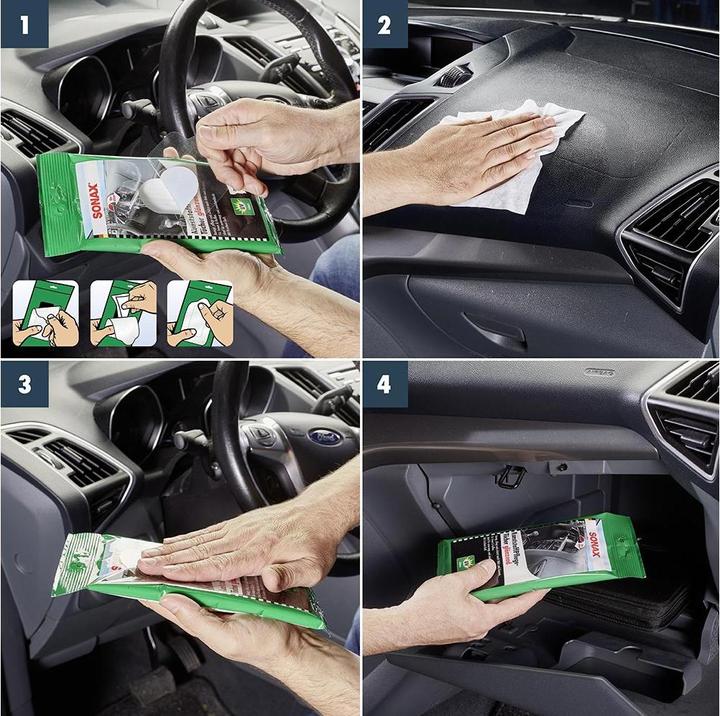 Actual product image Sonax Plastic care cloths "glossy" bag of 10 pcs.