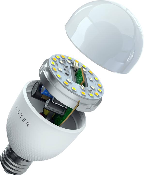 Actual product image Razer Aether Smart Light Bulb (E27) - RGB LED Light Bulb for Smart Homes (E27, E26, 9 W, 800 lm, 1 x, F)