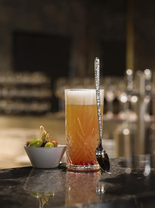 Image du produit Revol Courchevel cuillère à cocktail/glace acier inoxydable martele (Fouet à cocktail)