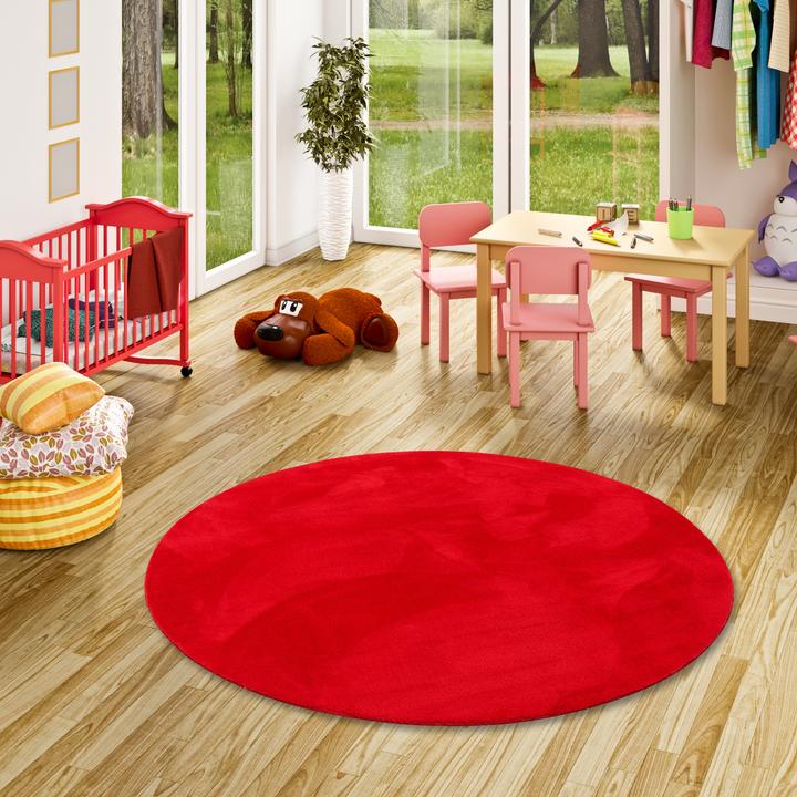 Produktbild Pergamon Kinder Super Soft Fellteppich Pearl Kids Rund (120 x 120 cm)