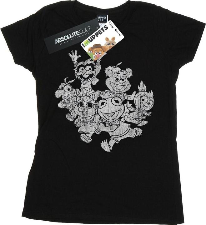 Actual product image Disney Womens/Ladies The Muppets Muppet Babies Mono Group Cotton T-Shirt (L)