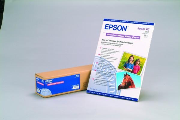 Produktbild Epson Premium Glossy (255 g/m², A3, 20 x)