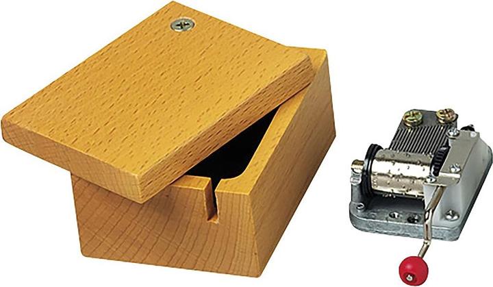 Trousselier Holzbox für Musikwerk mit Kurbel