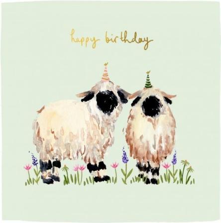 Image du produit Louise Mulgrew Carte de voeux Moutons - Joyeux Anniversaire - par (1 pcs)