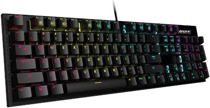 Image du produit Gigabyte AORUS K1, Clavier de jeu mécanique, RGB LED lighting, EN, Noir, avec câble (ING. Int., Filaire)