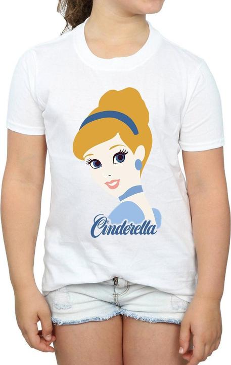 Actual product image Cinderella Girls Silhouette Cotton T-Shirt (152, 158)