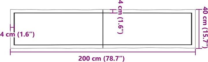 Produktbild VidaXL Aneta (200 x 40 x 4 cm)