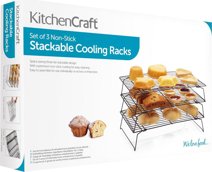 Griglia Raffreddamento Torte KitchenCraft 25,5x25,5cm - In Metallo Cromato, Lavabile In Lavastoviglie - Foto 8