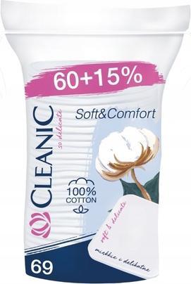 Cleanic Soft Comfort Square Cosmetic Pads - 69 Stück