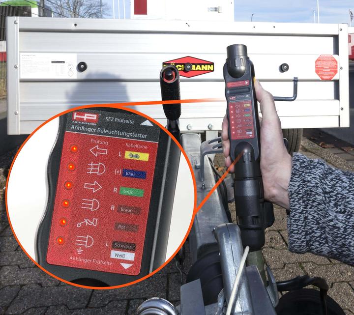 Actual product image HP Autozubehör Trailer lighting tester 7/13 pole
