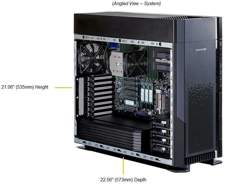 Produktbild Supermicro Barebone UP Workstation 5U Single Sockel 4677 SYS-551A-T