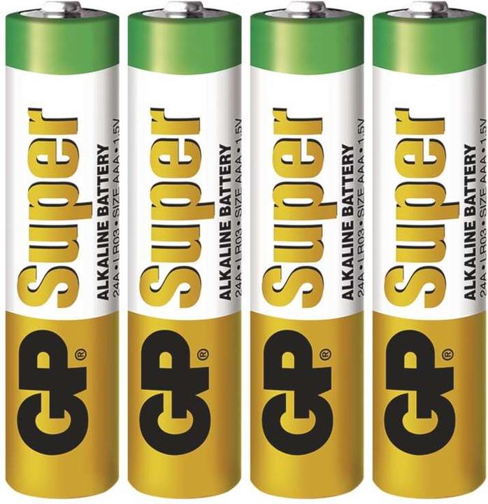 Produktbild GP Batteries Super Alkaline (4 Stk., AAA, 2400 mAh)