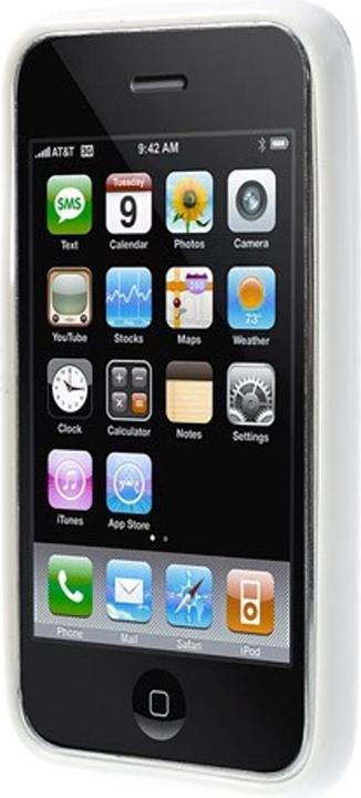Produktbild König Design Schutzhülle für Handy Apple iPhone 3 3G 3GS weiss/schwarz (Apple iPhone 3G, Apple iPhone 3GS)