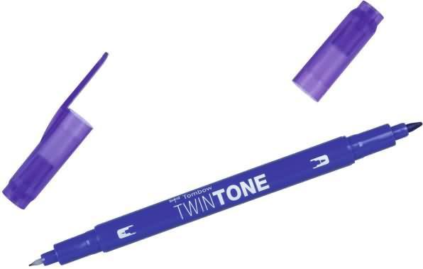 Immagine prodotto Tombow Penne in fibra Twintone (17, Blu di Prussia, 1 x)