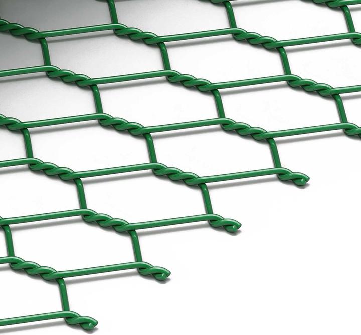 Immagine prodotto Wiltec Rete metallica verde 25x25mm Quadrati 10m Rotolo, 90cm Larghezza, in acciaio zincato rivestito in