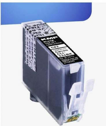 Actual product image KMP C82 Ink Cartridge compatible with Canon CLI-526 BK (FC)