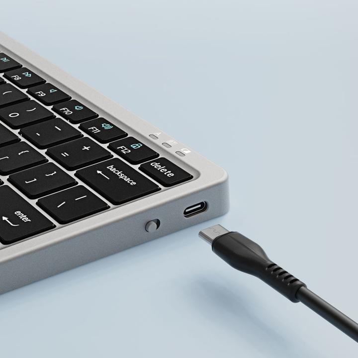Actual product image Dux Ducis OK Series Wireless Bluetooth Keyboard with Touchpad - Black (US, Various)