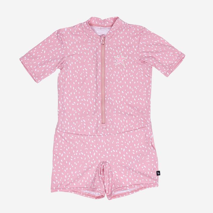 Produktbild Nabaiji Schwimmanzug Baby kurzarm kurze Beine - rosa (62, 63, 64, 66, 68, 65 C)