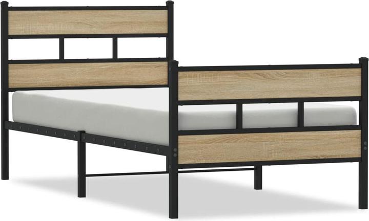 Actual product image VidaXL Metal bed Bed bed frame slatted frame double bed without mattress 160x200cm (160 x 200 cm)