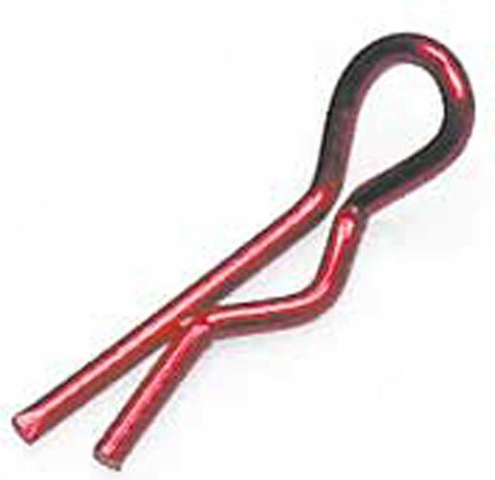 Robitronic karosserieclips metallic rot (10 stk.) splinte