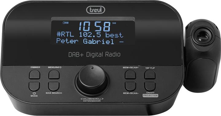 Trevi RC 85D8 DAB Digital Alarm Clock Black