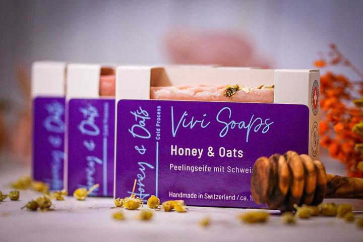 Image du produit Vivi Soaps Savon exfoliant Honey and Oats (Savon dur)