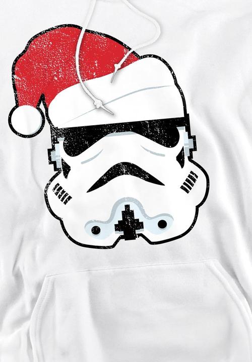 Actual product image Star Wars Mens Stormtrooper Santa Christmas Hoodie (M)