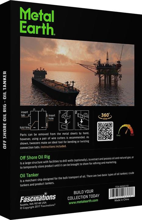 Produktbild Metal Earth constructie speelgoed Offshore Oil Rig and Tanker Gift Box