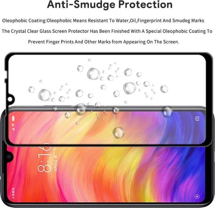 Produktbild Screenguard Xiaomi Redmi Note 7 Full Screen Panzerglas Schutzfolie 2.5D 9H (1 Stück, Xiaomi Redmi Note 7)