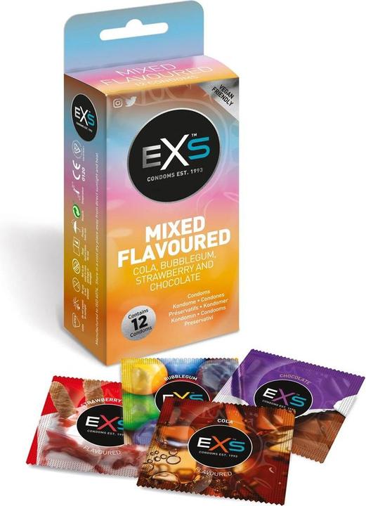 EXS Condoms Mixed Flavoured 12 pack (12 pcs.)