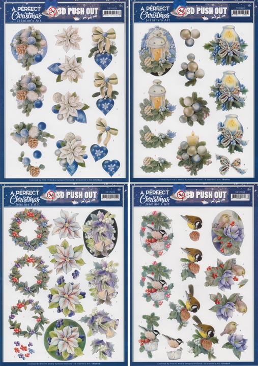 Actual product image Jeanine's Art 3D Punched Sheet Set "A Perfect Christmas (4 x)