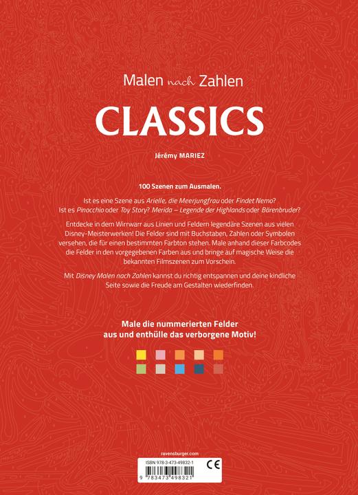 Produktbild Ravensburger Disney Malen nach Zahlen: Classics