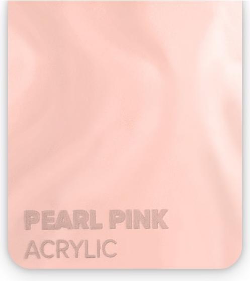Produktbild flux Acrylglasplatte - Beamo - Pearl Pink (30 cm, 21 cm)