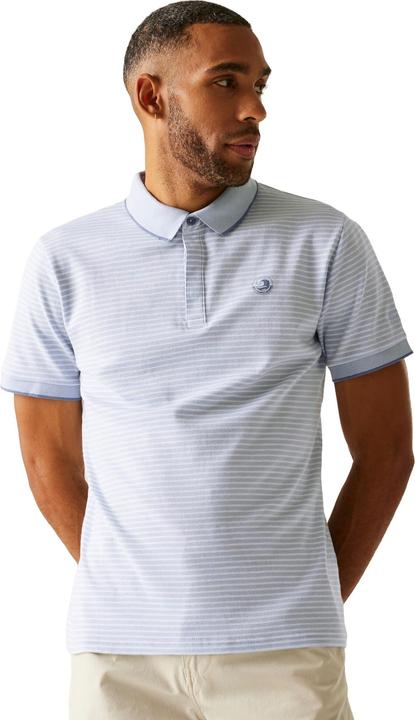 Actual product image Regatta Mens Tiver Striped Polo Shirt (M)