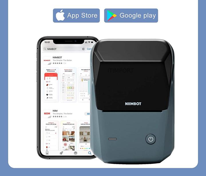 Actual product image Niimbot B1 (203 dpi)