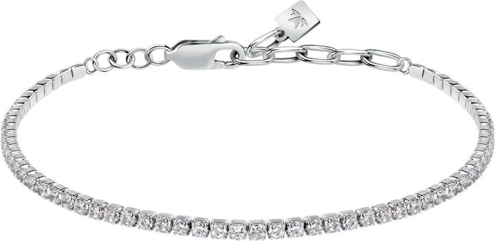Morellato Stylish silver bracelet with zircons Tennis SATT15 (21 cm, Silber 925)