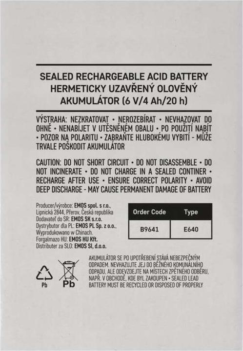 Immagine prodotto Emos Batteria di ricambio