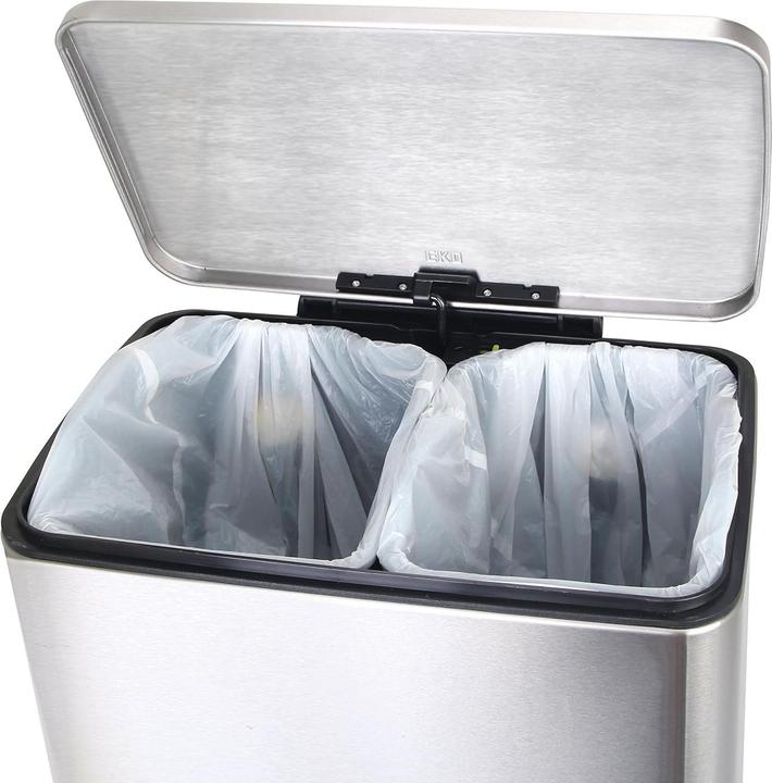 Produktbild EKO Treteimer E-Cube 10+9 Liter edelstahl (19 l)