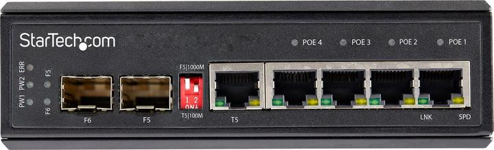 Actual product image StarTech .com Industrial 6 Port Gigabit Ethernet Switch (6 Ports)