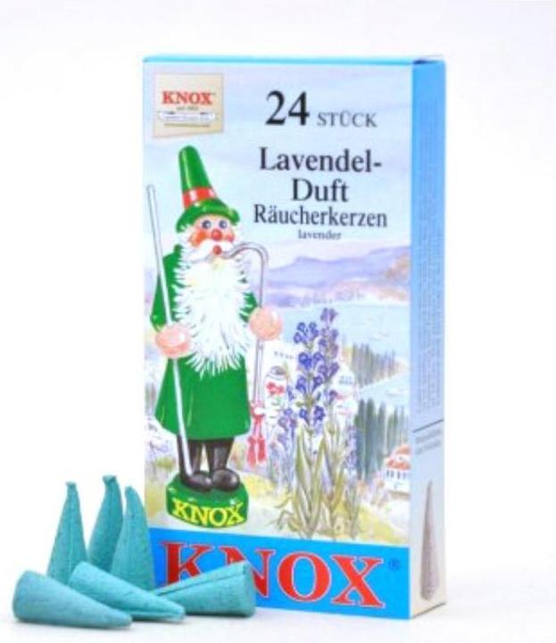 Actual product image Knox Incense Cones - Lavender, 24 pieces