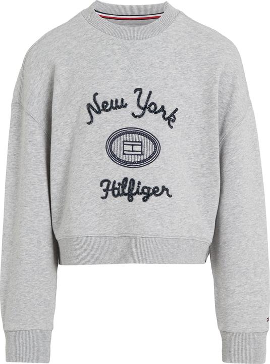 Produktbild Tommy Hilfiger Kids NY Geborduurde Sweater - Girls - Grijs - 16 jaar (16)