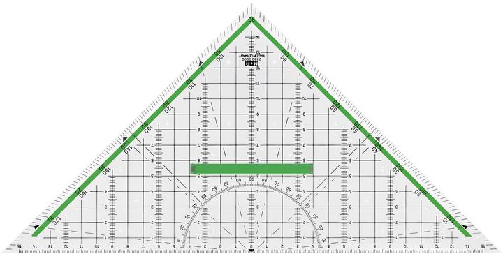 Actual product image M+r Möbius Ruppert 2332 - 0000 - Triangle - Black - Red - White - Polystyrene - 32 cm (320 mm)