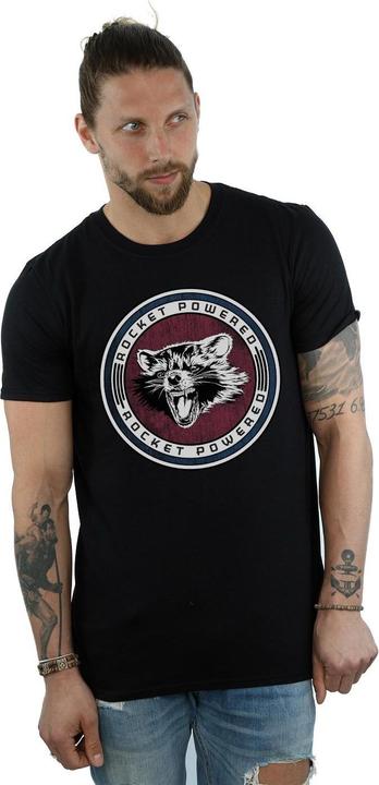 Image du produit - T-shirt GUARDIANS OF THE GALAXY ROCKET POWERED - Homme (S)