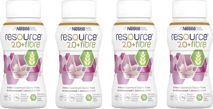 Immagine prodotto Resource 2.0+Fibre Drink Fragola (Fragola, 4 x)