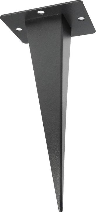 Produktbild Grafner Steckdosensäule Schwarz mit 2 Aussensteckdosen Edelstahl Gartensteckdose Energiesäule