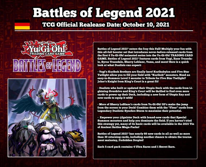 Image du produit Yu-Gi-Oh Pack de boosters Brothers of Legend (Allemand, Pack de boosters)
