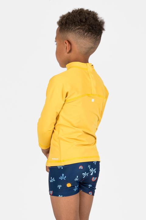 Produktbild Nabaiji Badehose Boxer Baby/Kinder - Titou Palm dunkelblau (74, 75 C)