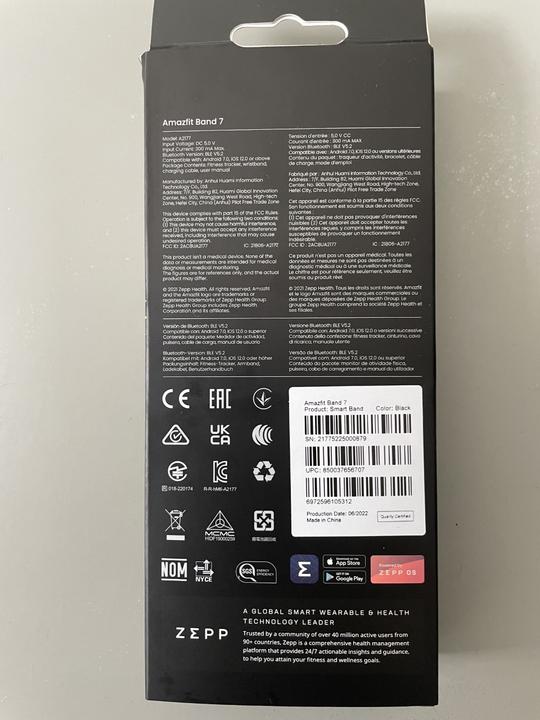 Actual product image Amazfit Band 7 (37.30 mm)