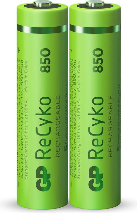 Produktbild GP Batteries ReCyko (2 Stk., AAA, 850 mAh)