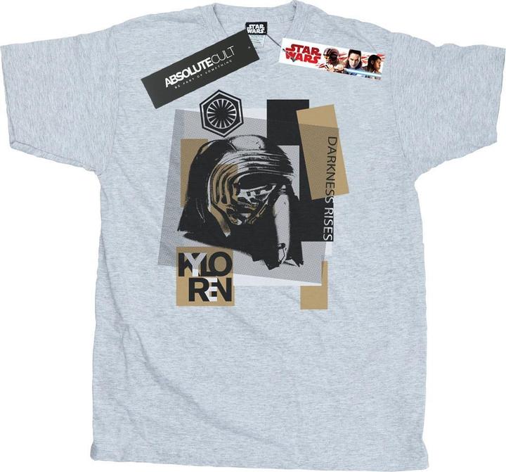 Actual product image Star Wars Mens The Last Jedi Kylo Ren Patchwork T-Shirt (L)